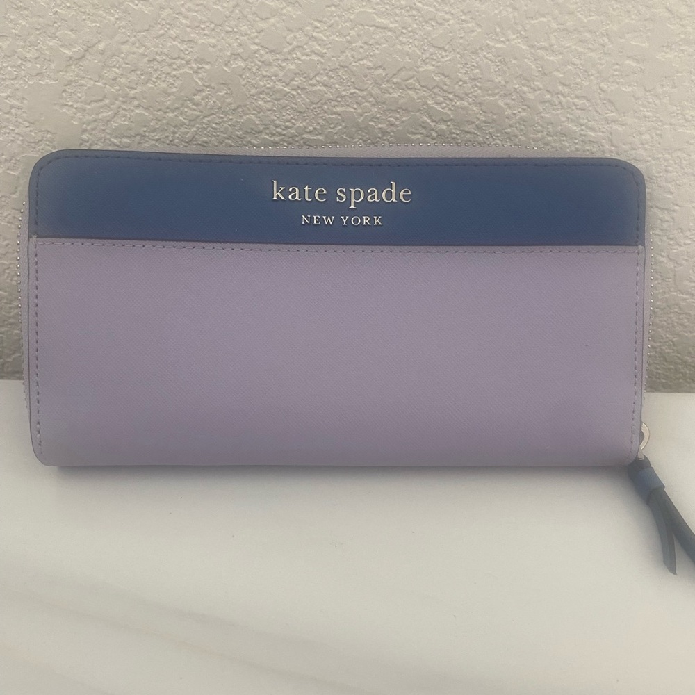 Kate Spade Dual-Tone Blue and Purple Wallet